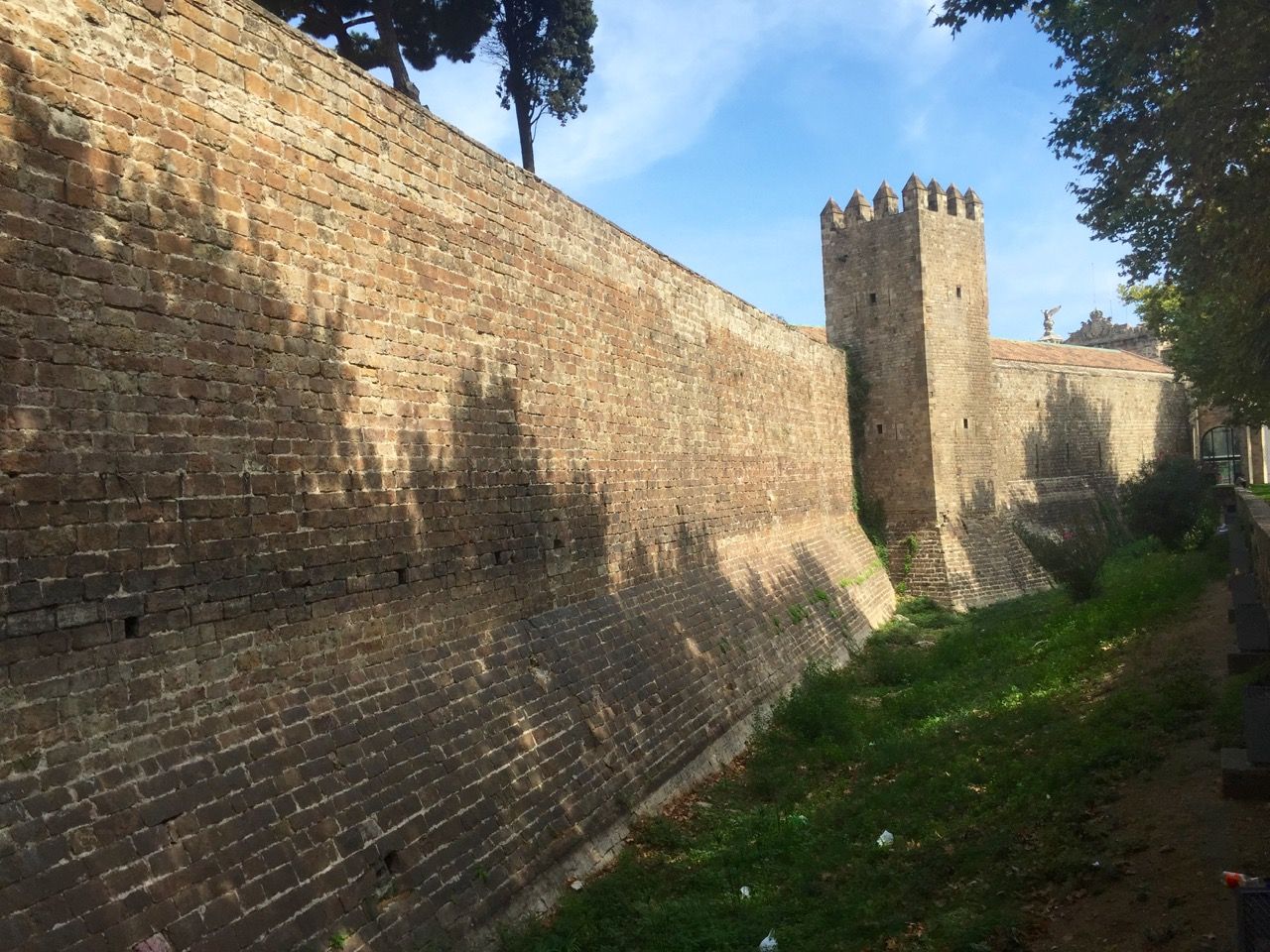 A castle wall.