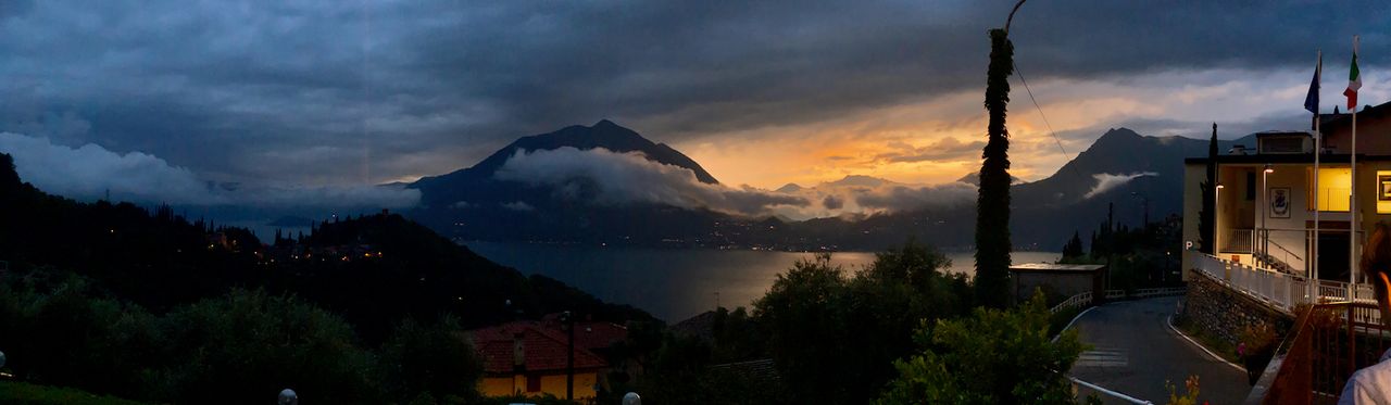A panoramic of Lake Como.