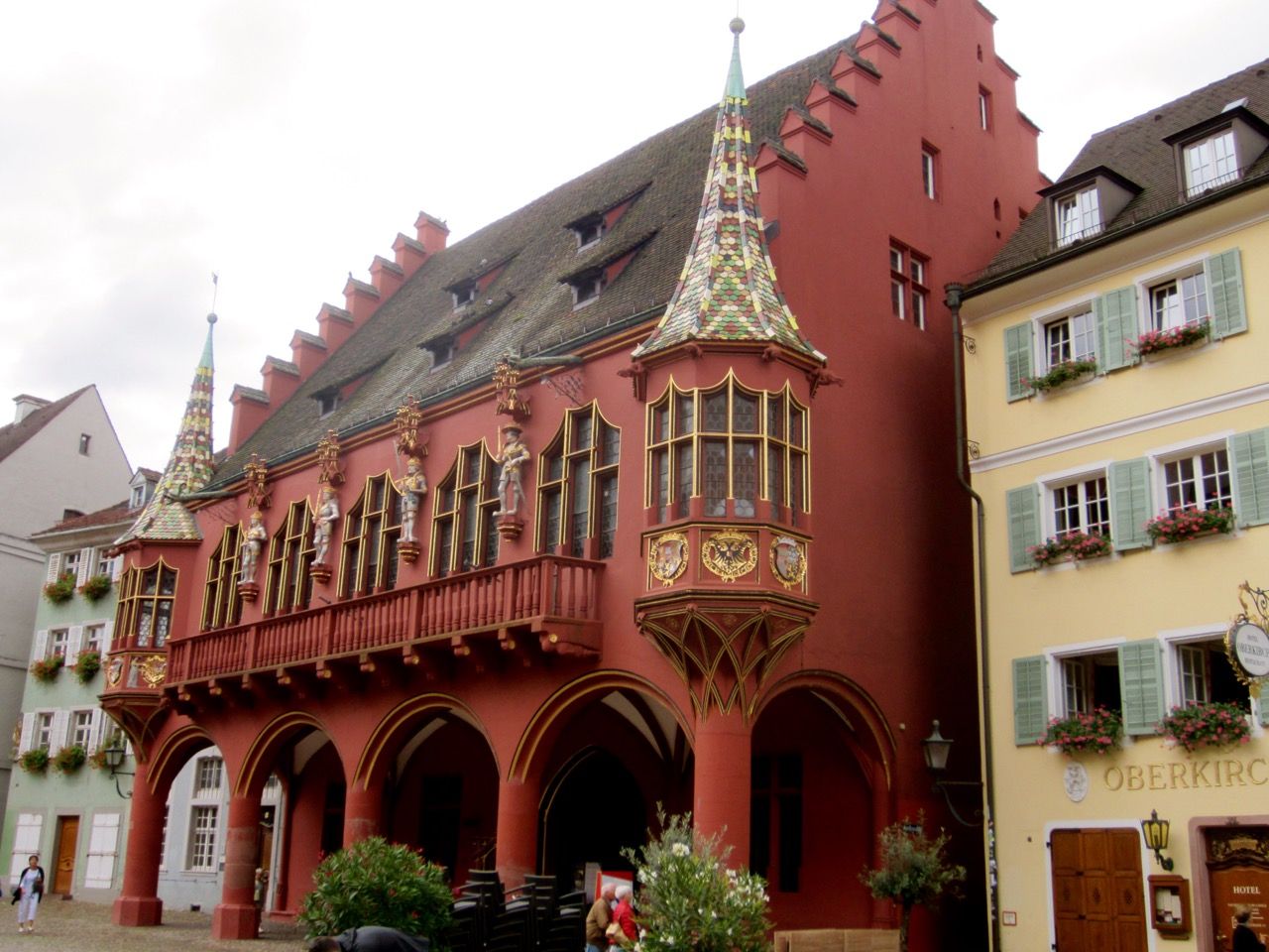A red building in the tradition of 13th century Germany.