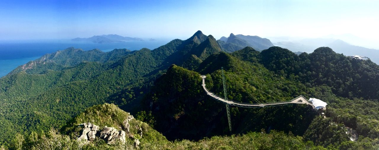 Panoramic of Langkawi SkyBridge.