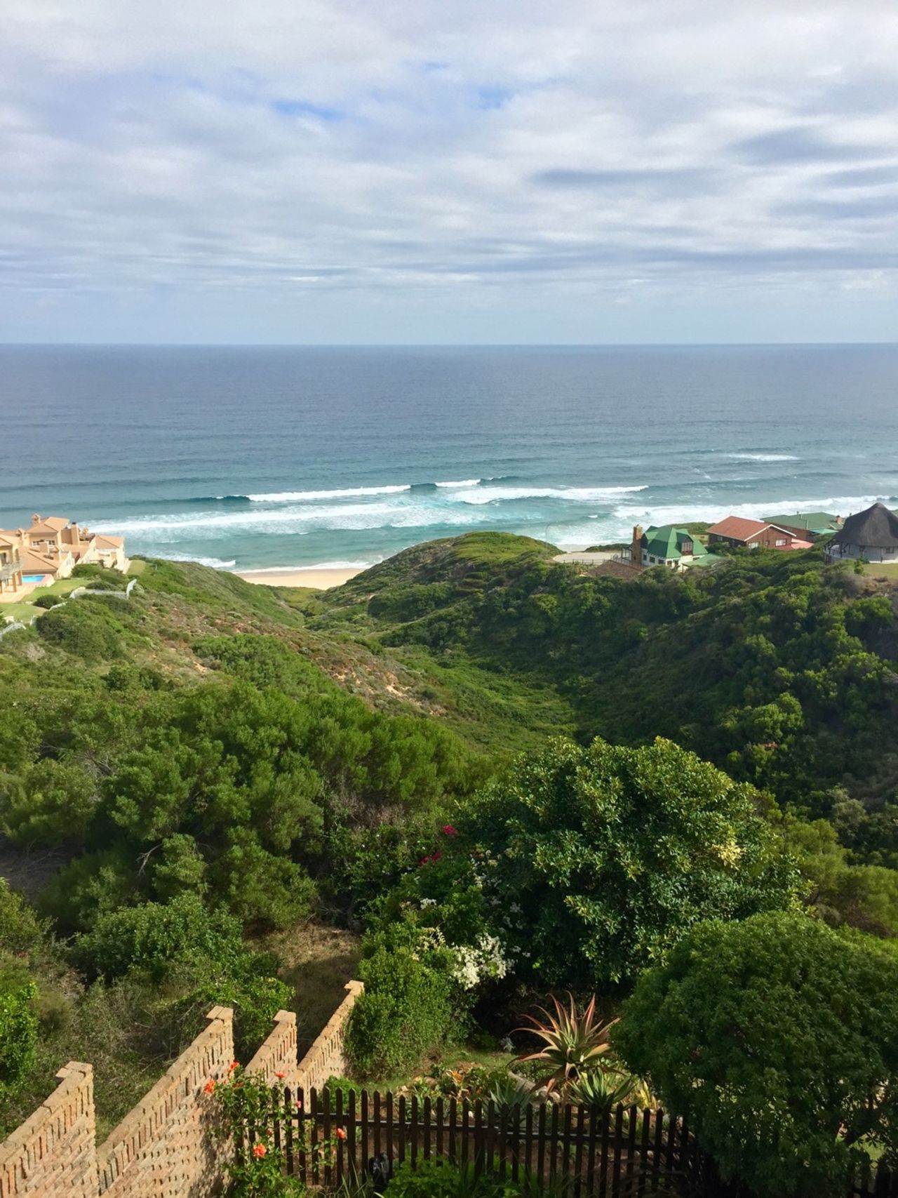 An apartment view of the beach.