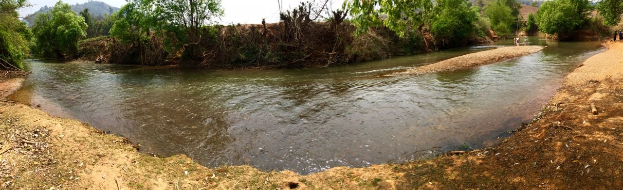 Panoramic of a river.
